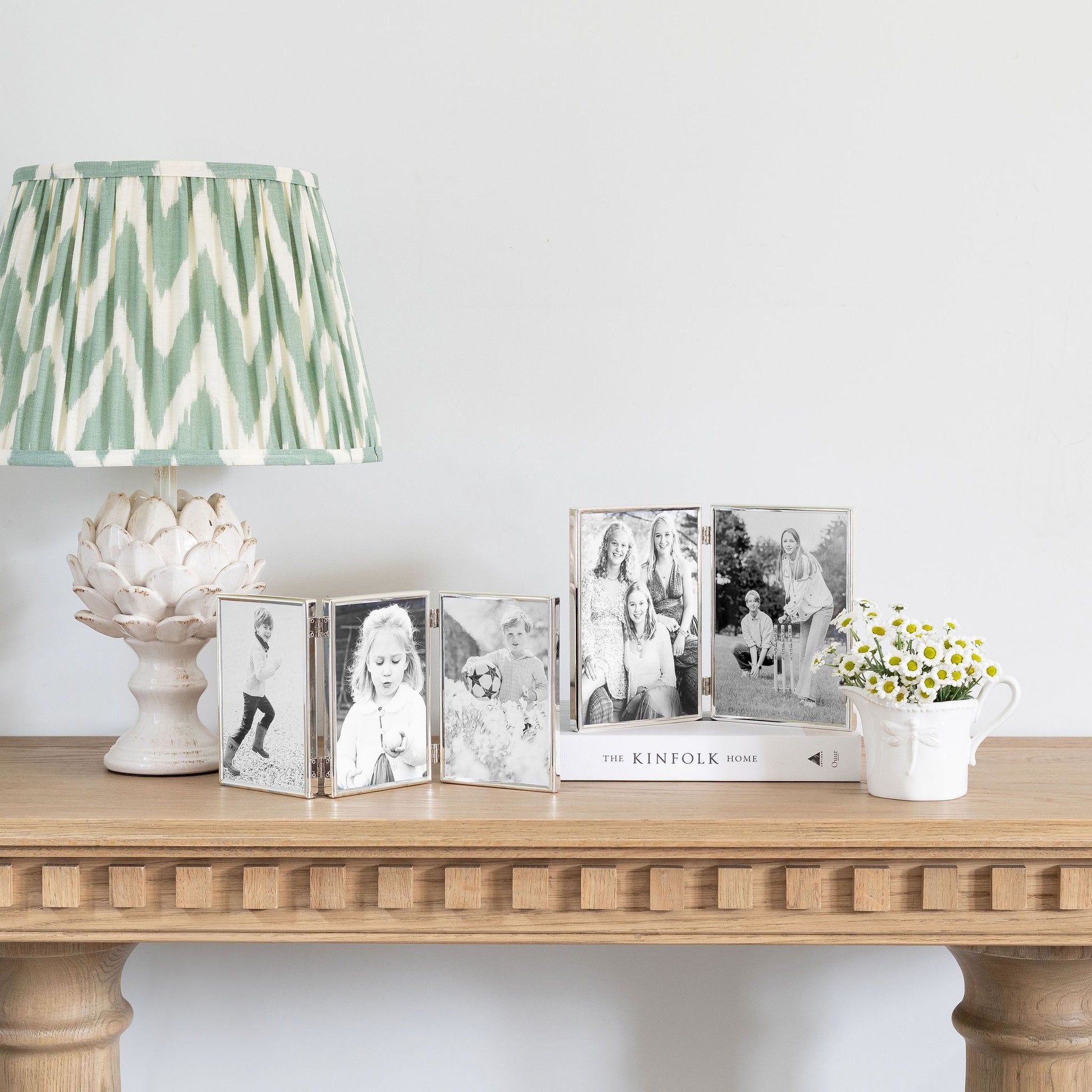 Fine Edged Silver Double Photo Frame - Addison Ross Ltd UK