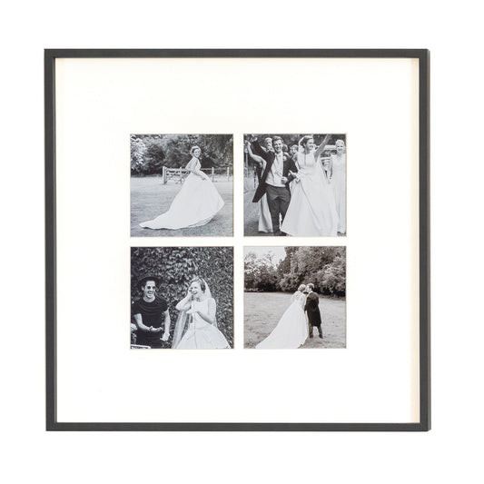 Four Aperture Black Wall Hanging Frame - Addison Ross Ltd UK