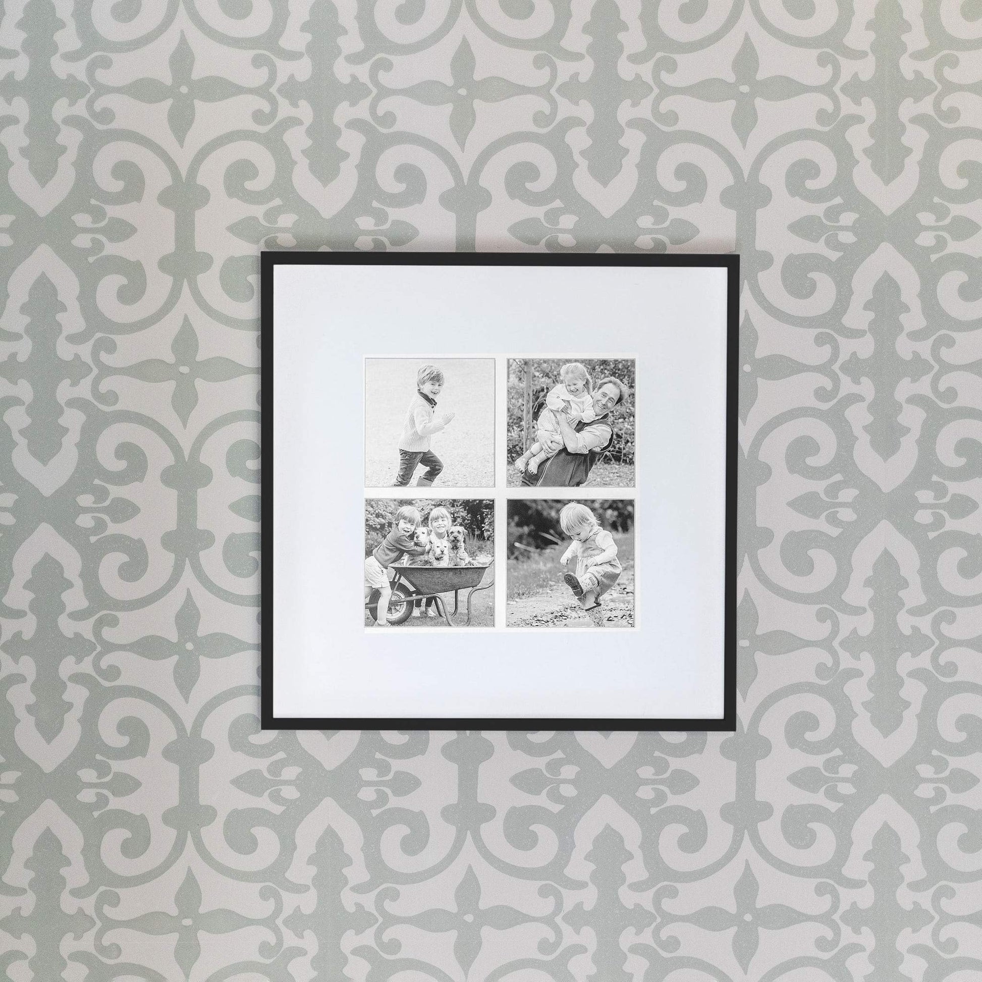 Four Aperture Black Wall Hanging Frame - Addison Ross Ltd UK