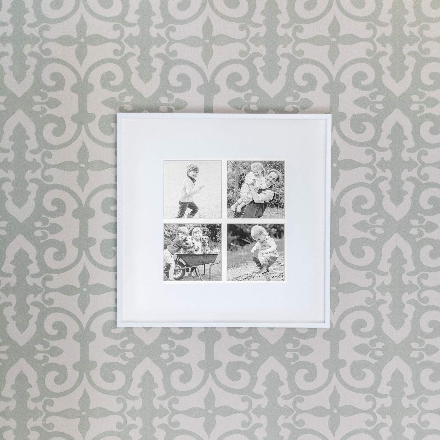 Four Aperture White Wall Hanging Frame - Addison Ross Ltd UK