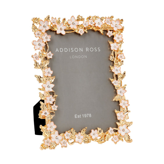Gold & White Flower Frame - Addison Ross Ltd UK