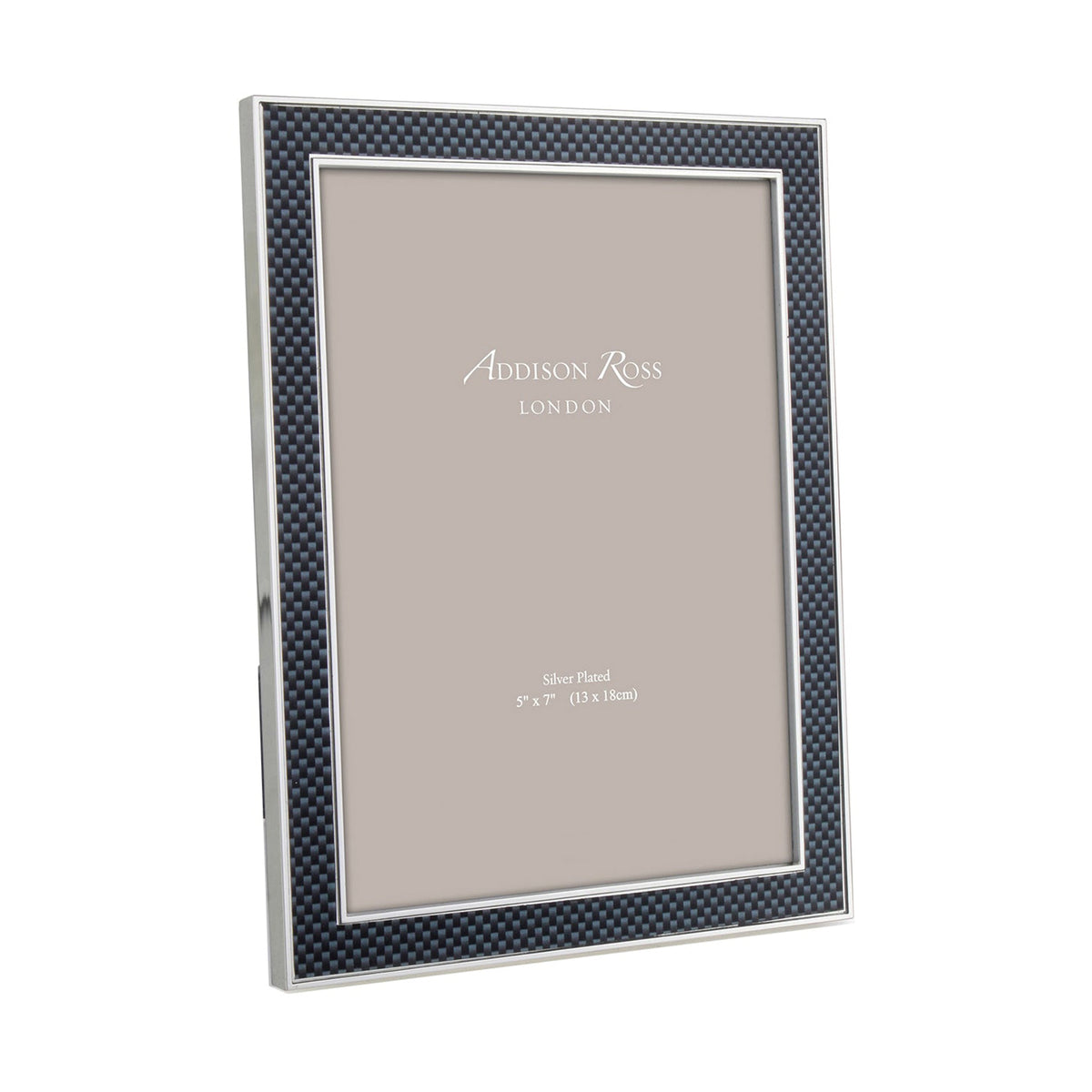 Carbon Fibre & Silver 15mm Photo Frame