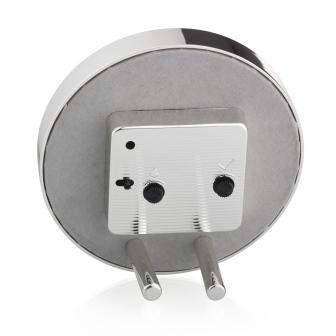 Grey Shagreen Silver Alarm Clock - Addison Ross Ltd UK