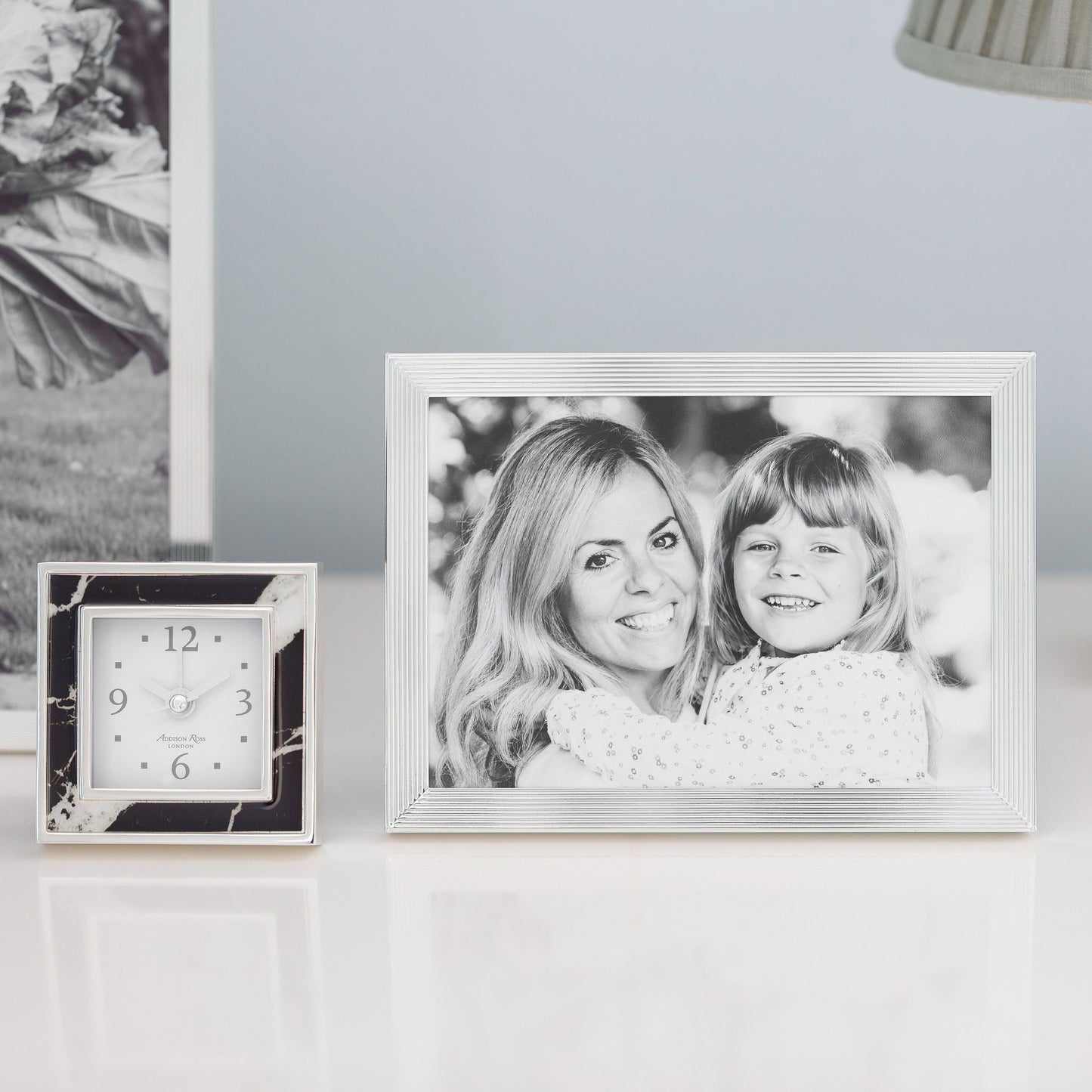 Grooved Silver Plate Photo Frame - Addison Ross Ltd UK