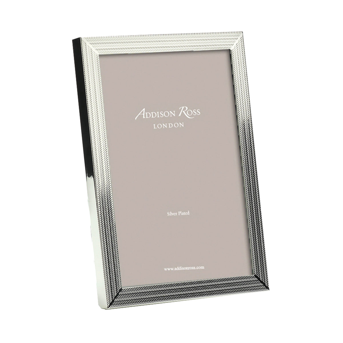 Herringbone Plated Photo Frame