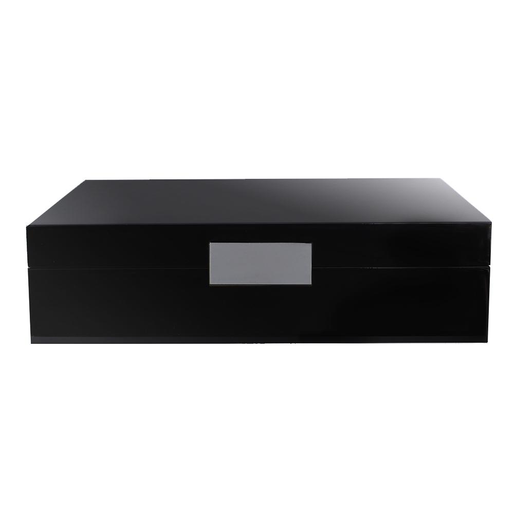 Large Black Lacquer Box With Silver - Addison Ross Ltd UK