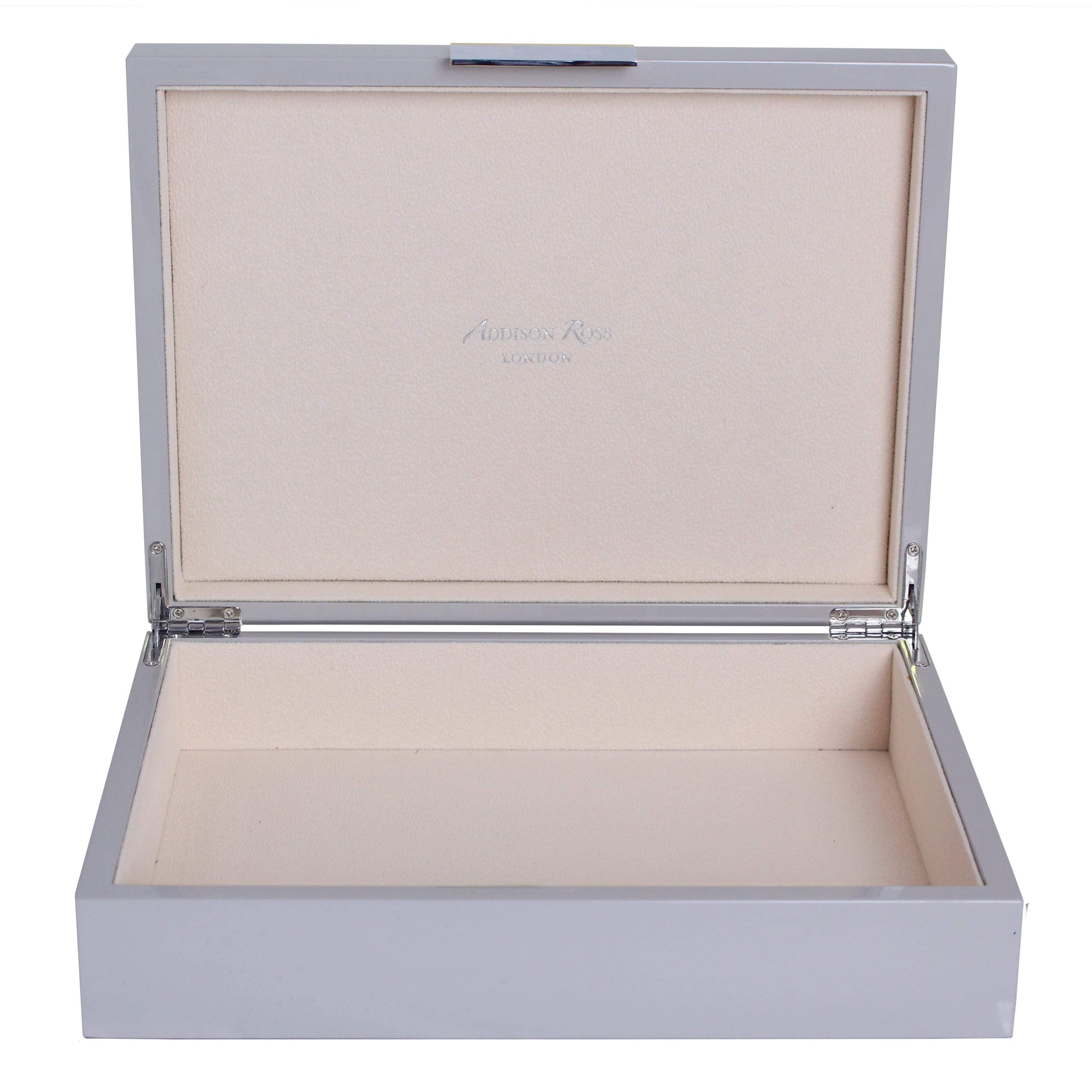 Large Chiffon Grey & Silver Glasses Box - Addison Ross Ltd UK
