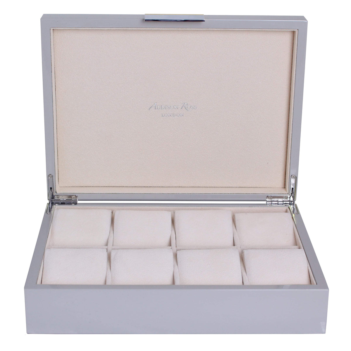 Large Chiffon & Silver Watch Box