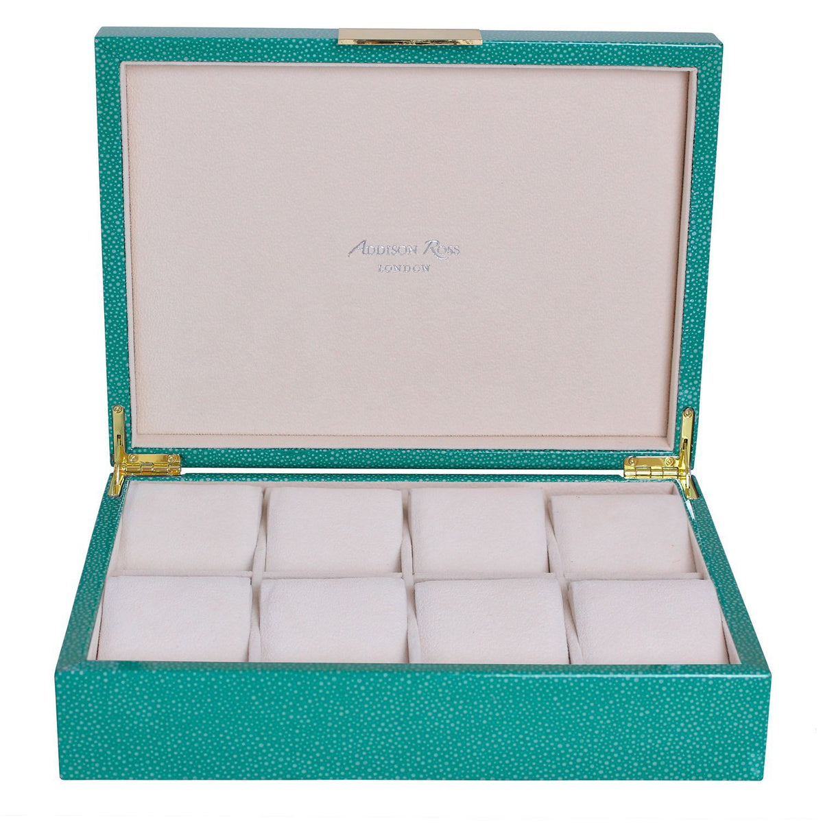 Large Shagreen & Gold Watch Box