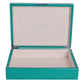 Large Green Shagreen Lacquer Box with Silver - Addison Ross Ltd UK
