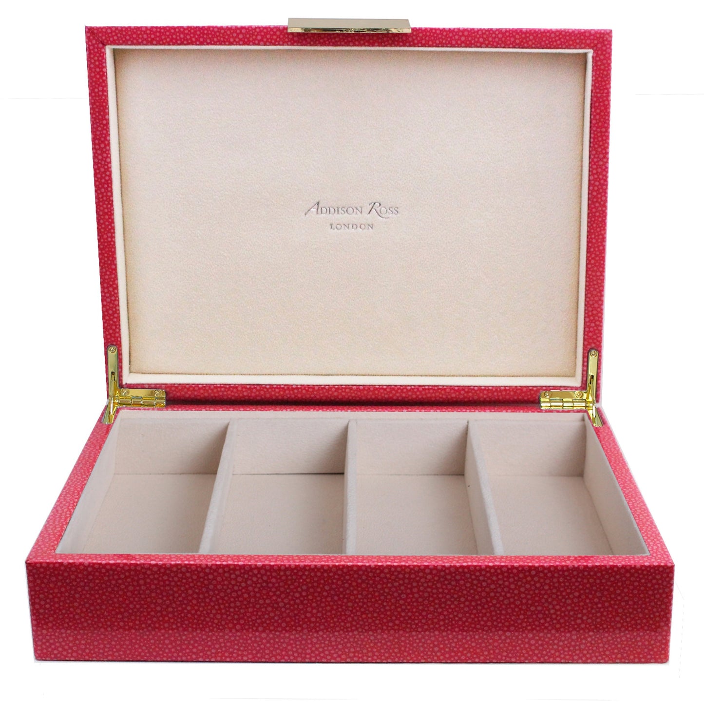 Large Pink Shagreen & Gold Glasses Box - Addison Ross Ltd UK