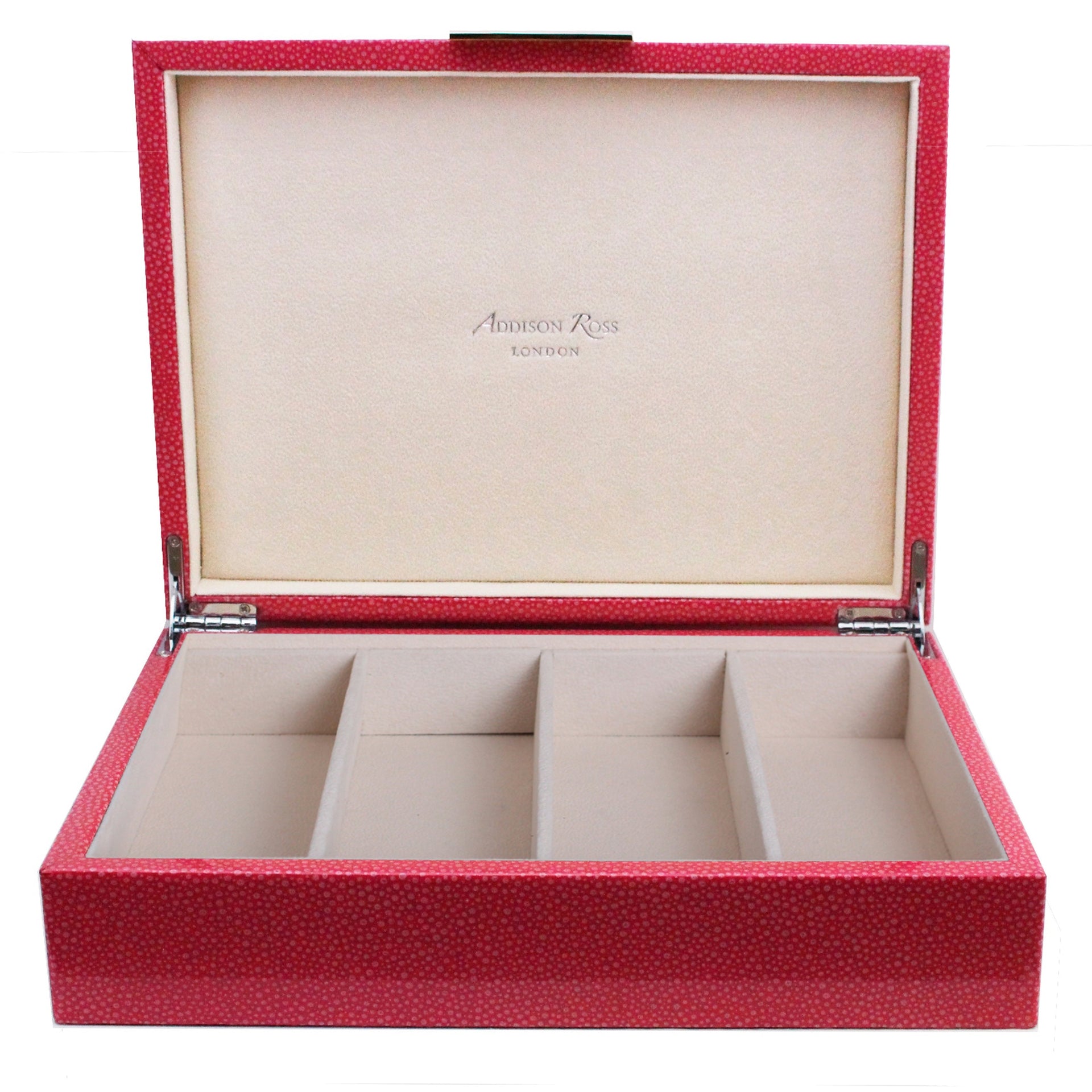 Large Shagreen & Silver Glasses Box
