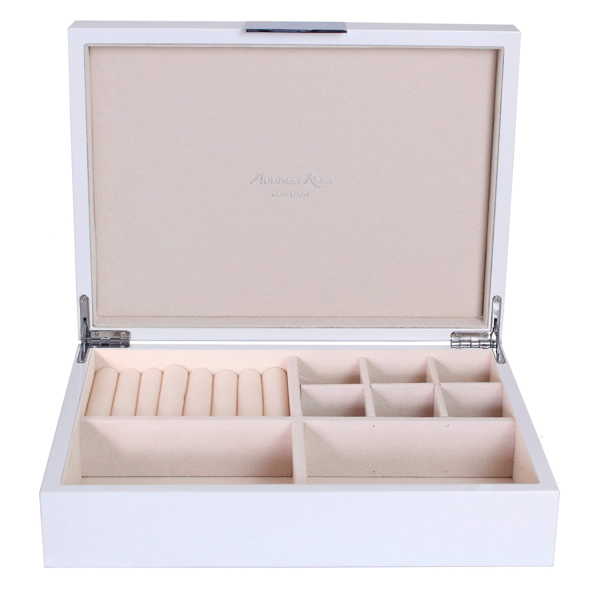 Large White Jewellery Box with Silver – Addison Ross Ltd UK