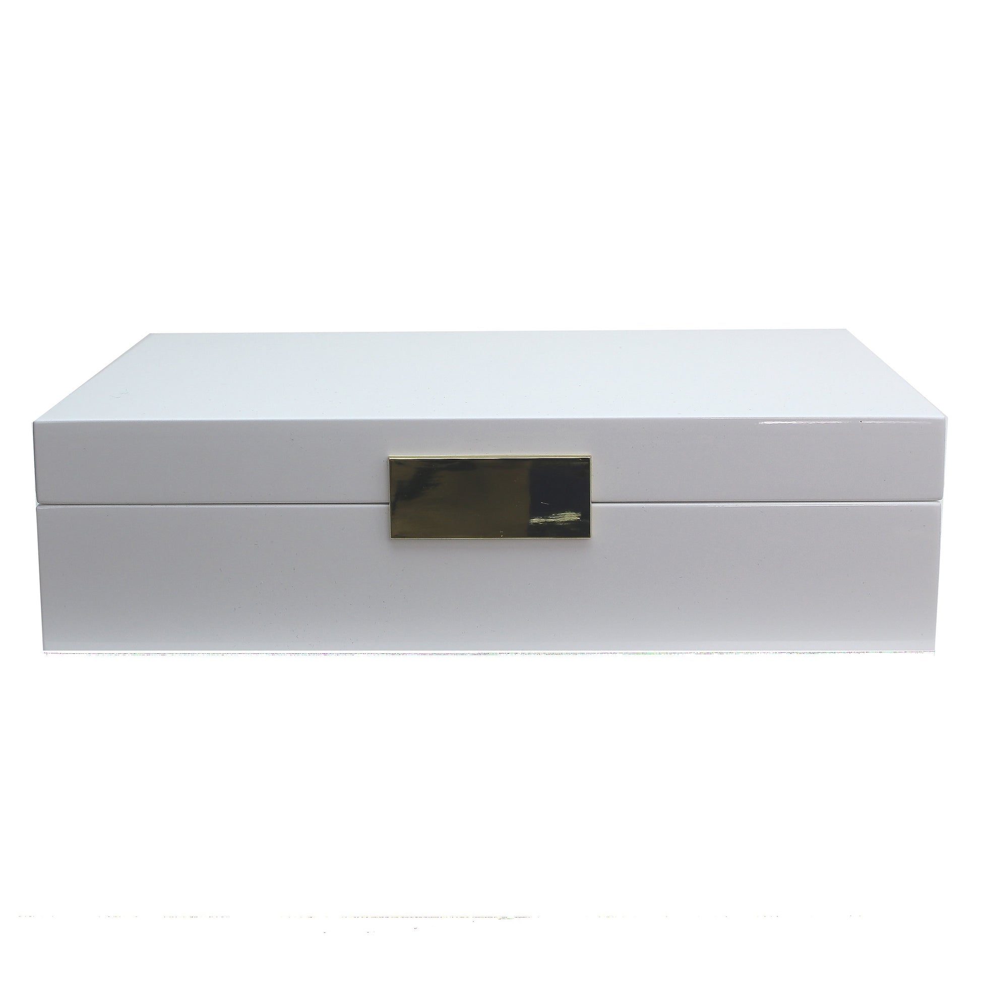 Large White Jewellery Box with Silver - Addison Ross Ltd UK