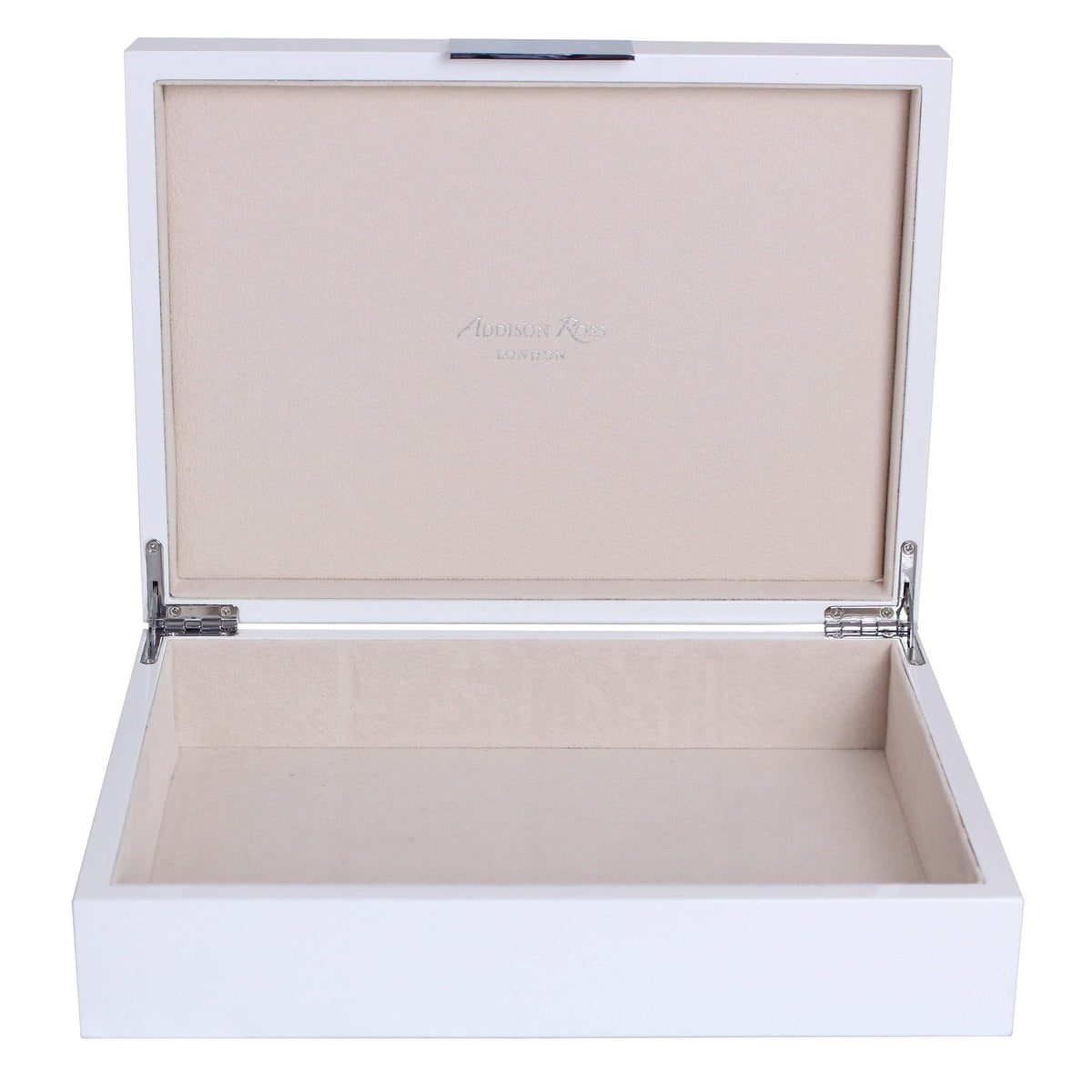 Large Lacquer Box Silver