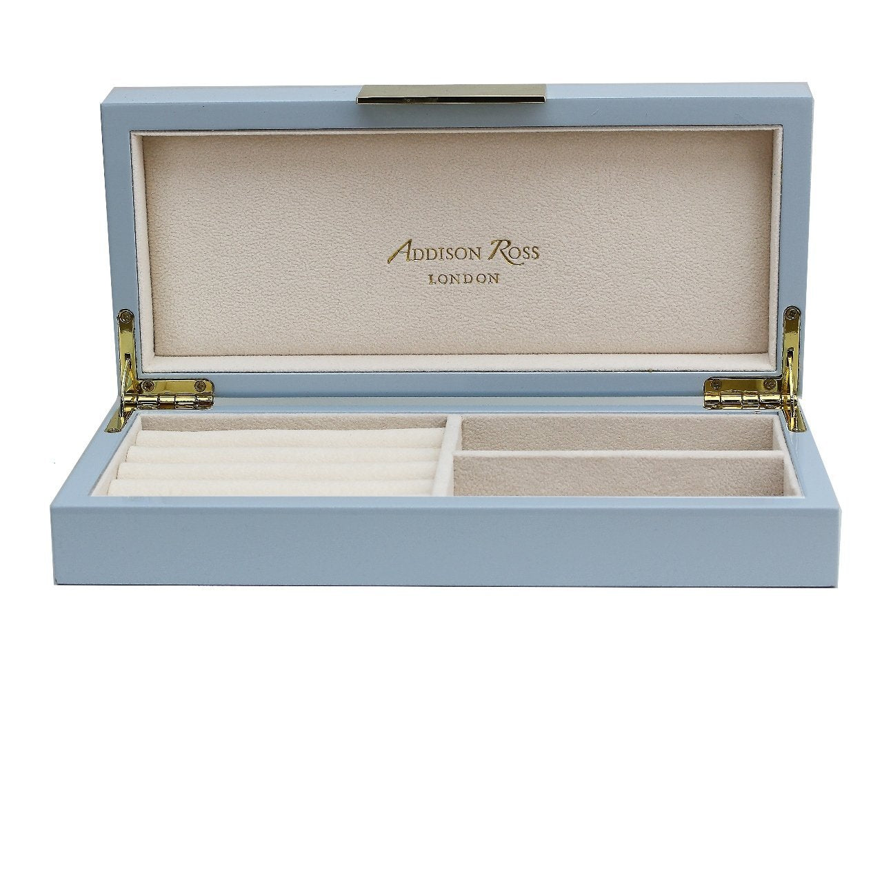 Light Blue Lacquer Box With Gold - Addison Ross Ltd UK