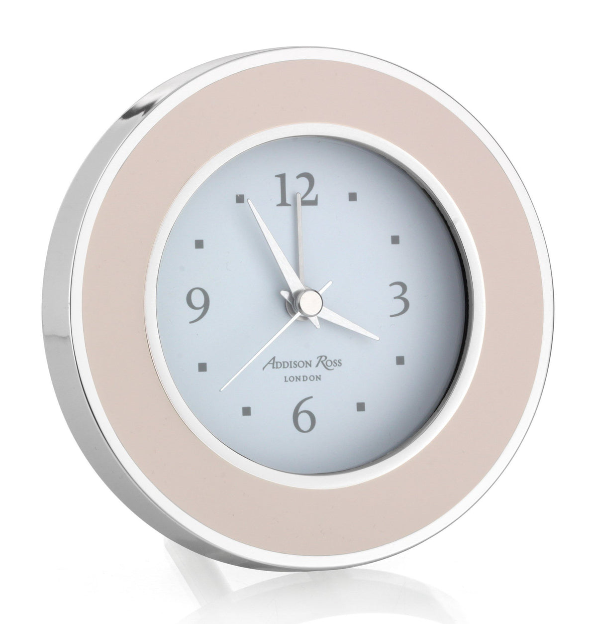 Light & Silver Silent Alarm Clock