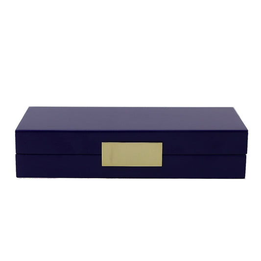 Navy Lacquer Box With Gold - Addison Ross Ltd UK