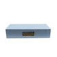 Pale Denim Lacquer Box with Silver - Addison Ross Ltd UK