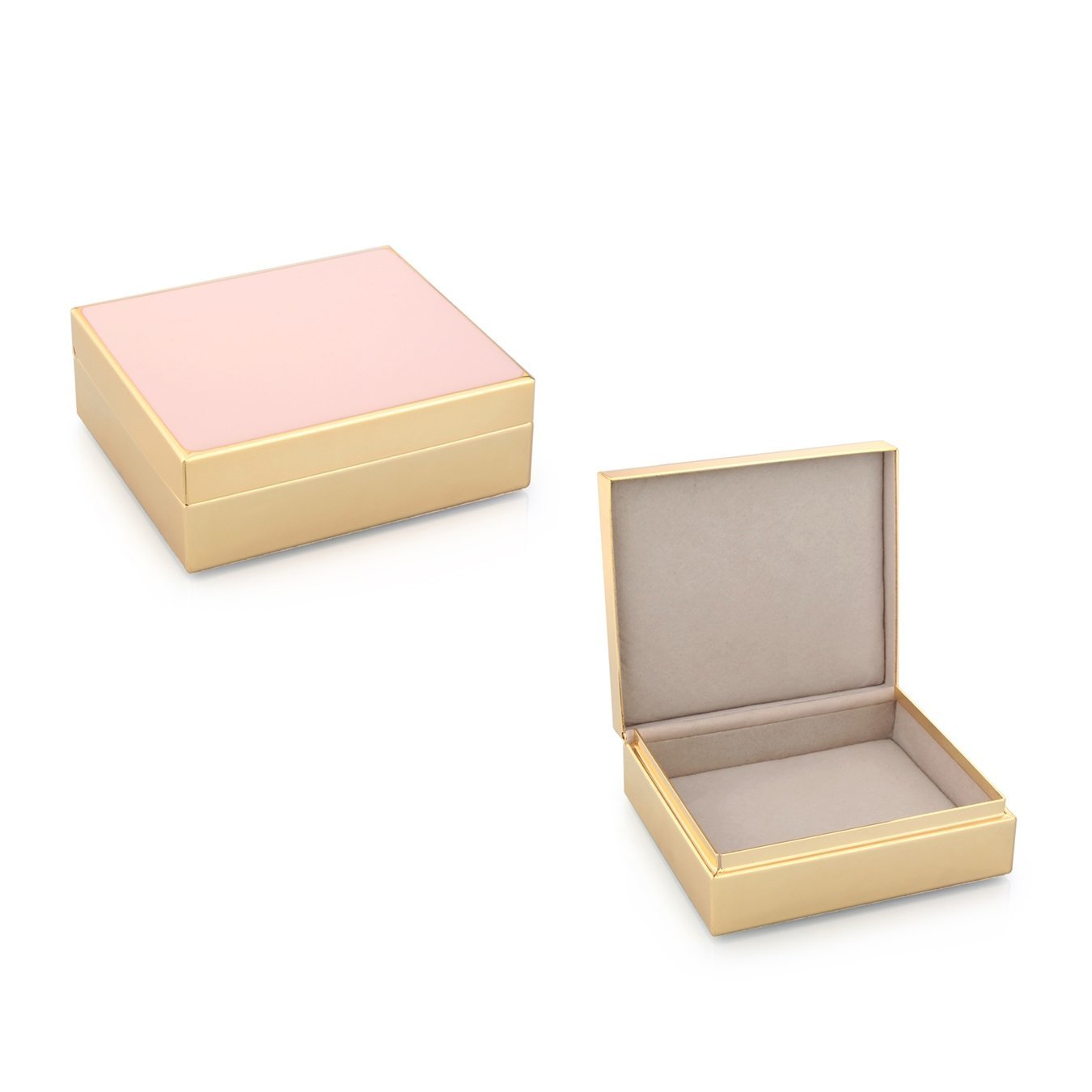 Pale Pink Enamel & Gold Box - Addison Ross Ltd UK