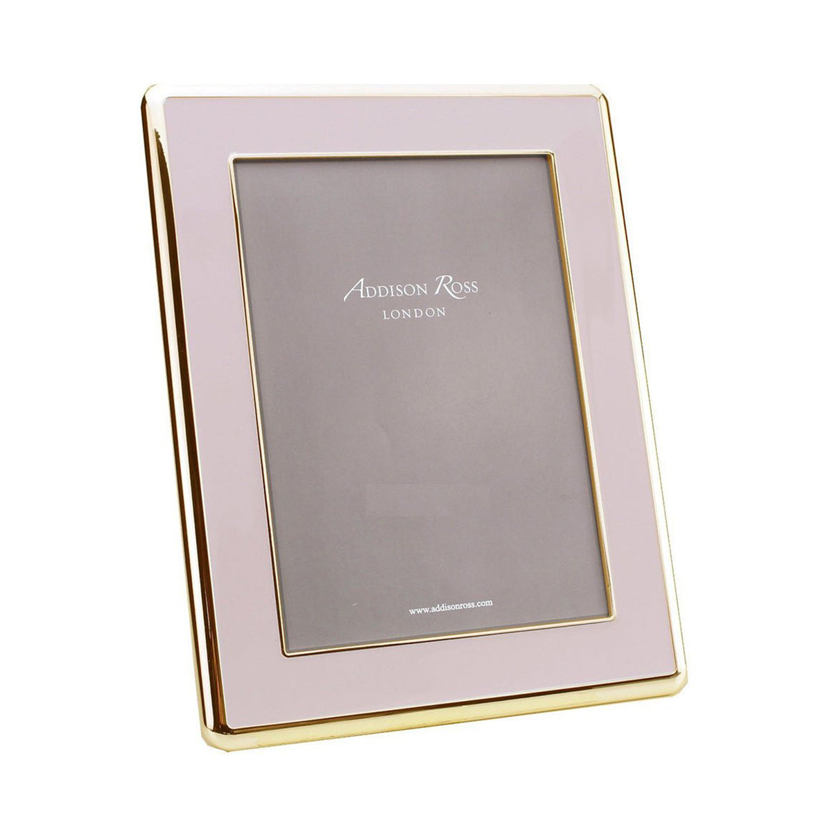 Pale Enamel & Gold Curve Frame