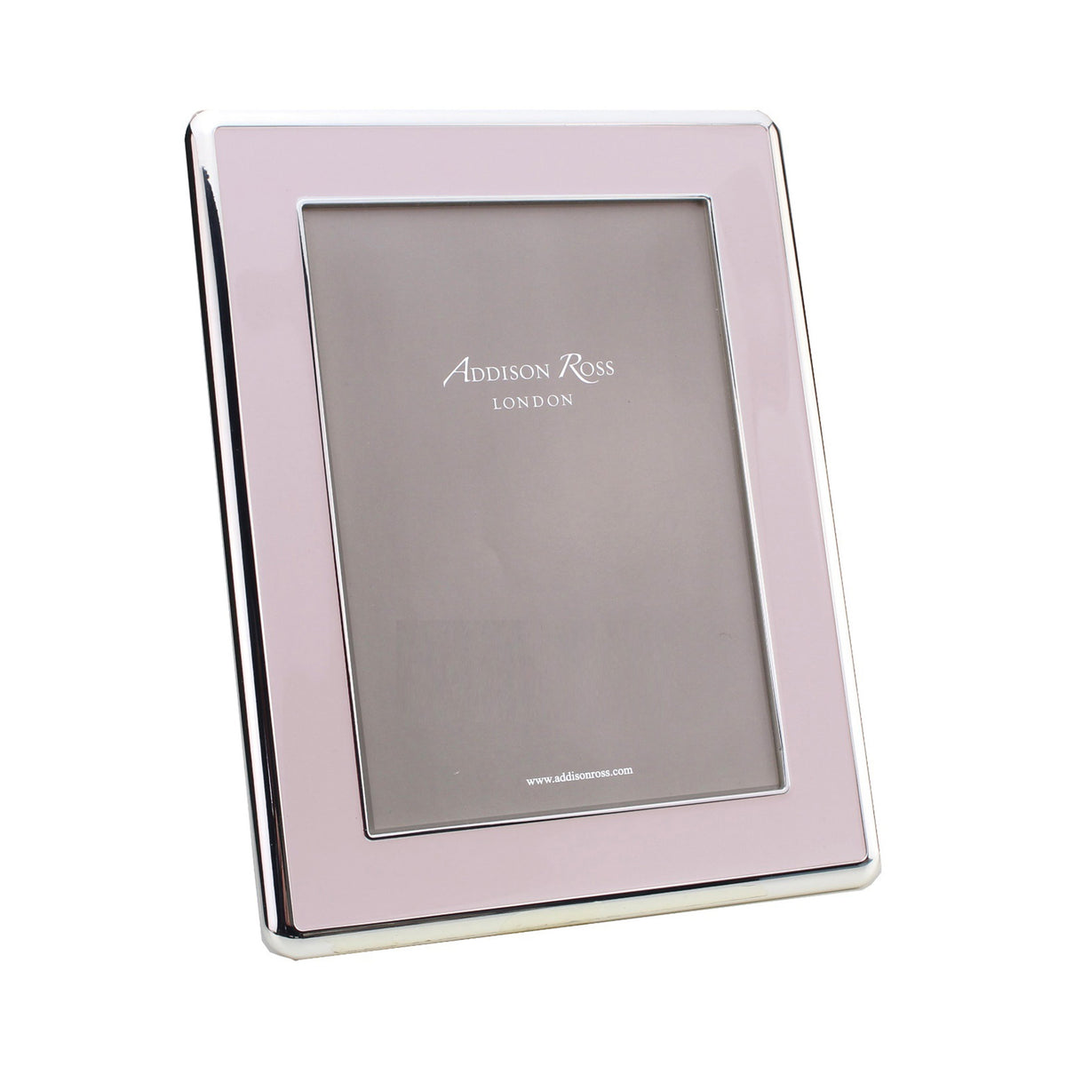 Pale Enamel & Silver Curve Frame