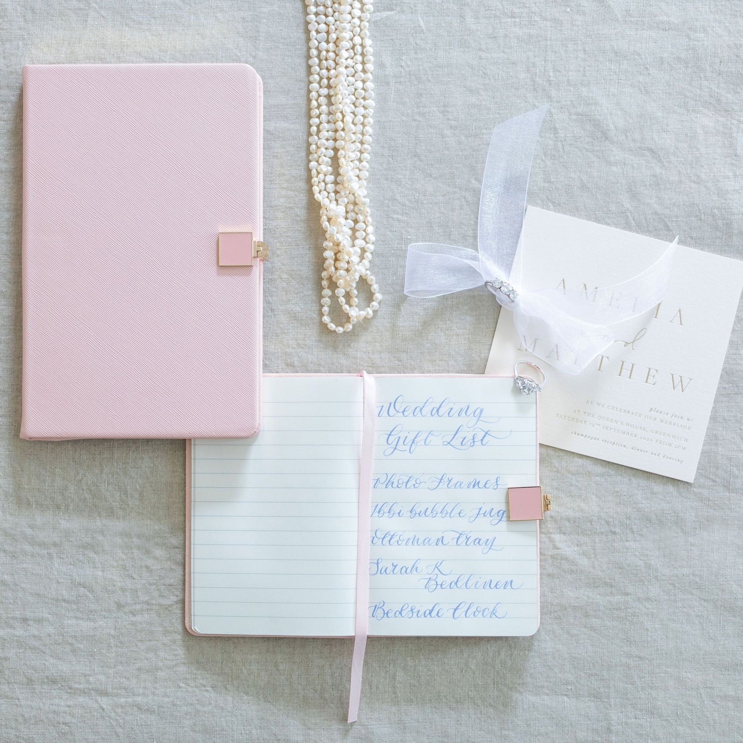 Pink & Gold A5 Notebook - Addison Ross Ltd UK