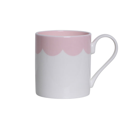 Pink Scallop Bone China Mug - Addison Ross Ltd UK