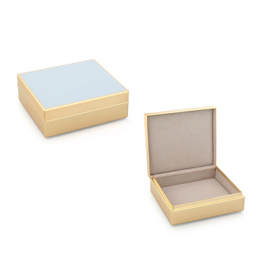 Powder Blue Enamel & Gold Box - Addison Ross Ltd UK