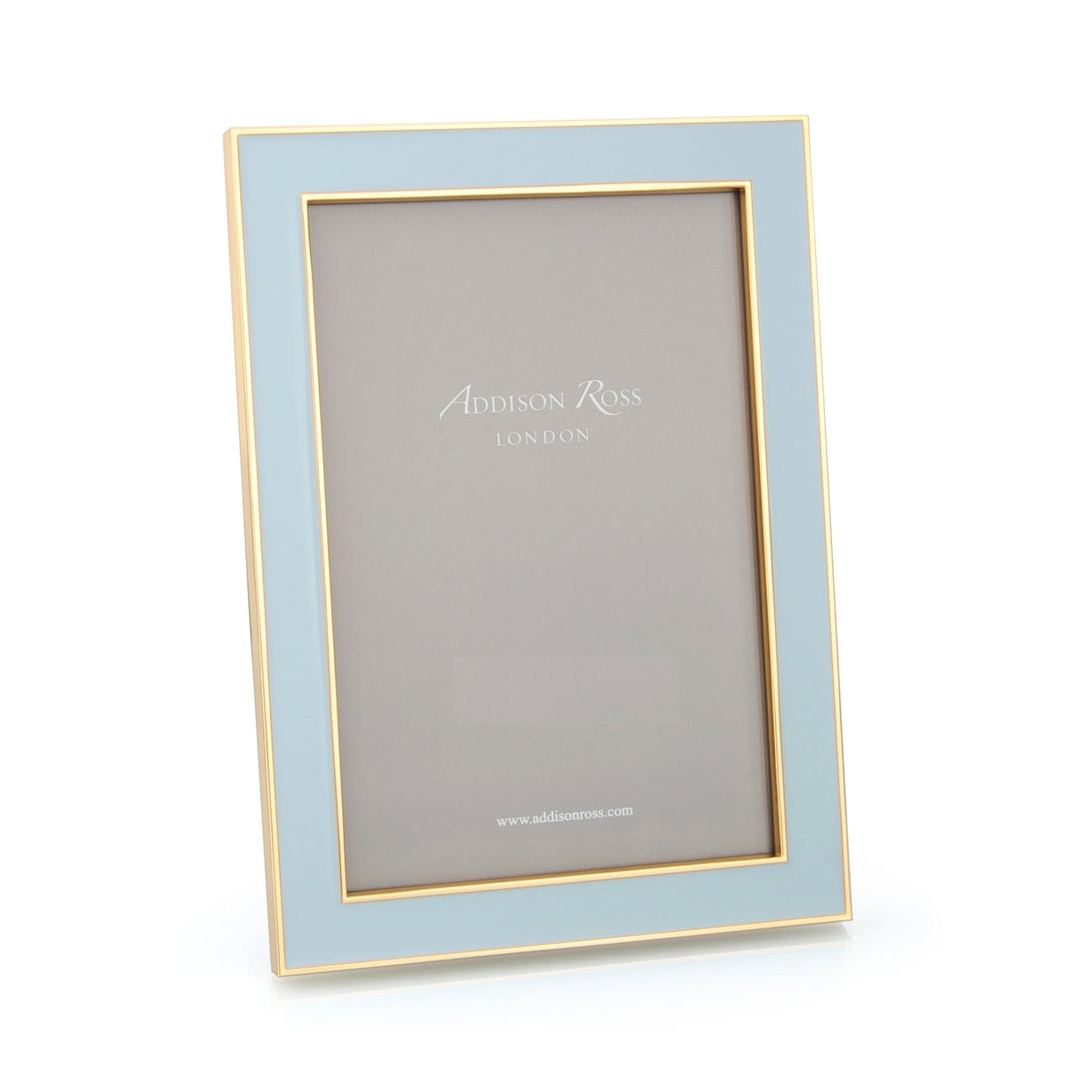 Powder Blue Enamel & Gold Frame