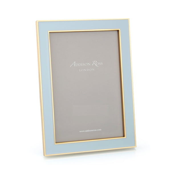 Powder Blue Enamel & Gold Frame - Addison Ross Ltd UK