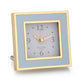 Powder Blue & Gold Square Silent Alarm Clock - Addison Ross Ltd UK