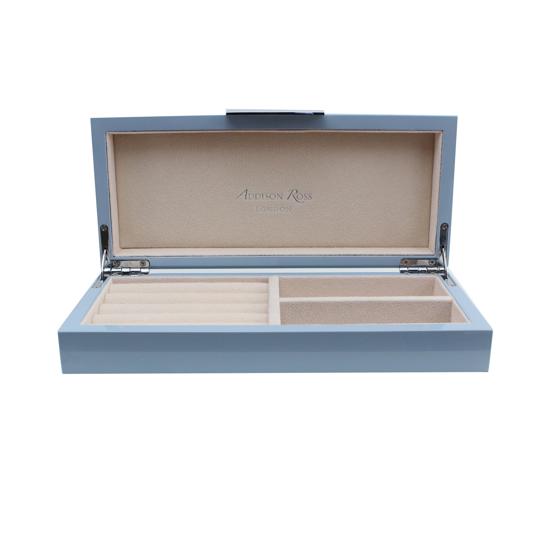 Powder Blue Jewellery Box with Gold - Addison Ross Ltd UK