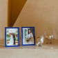 Royal Blue Enamel & Silver Frame - Addison Ross Ltd UK