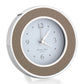 Sand Shagreen Silver Alarm Clock - Addison Ross Ltd UK