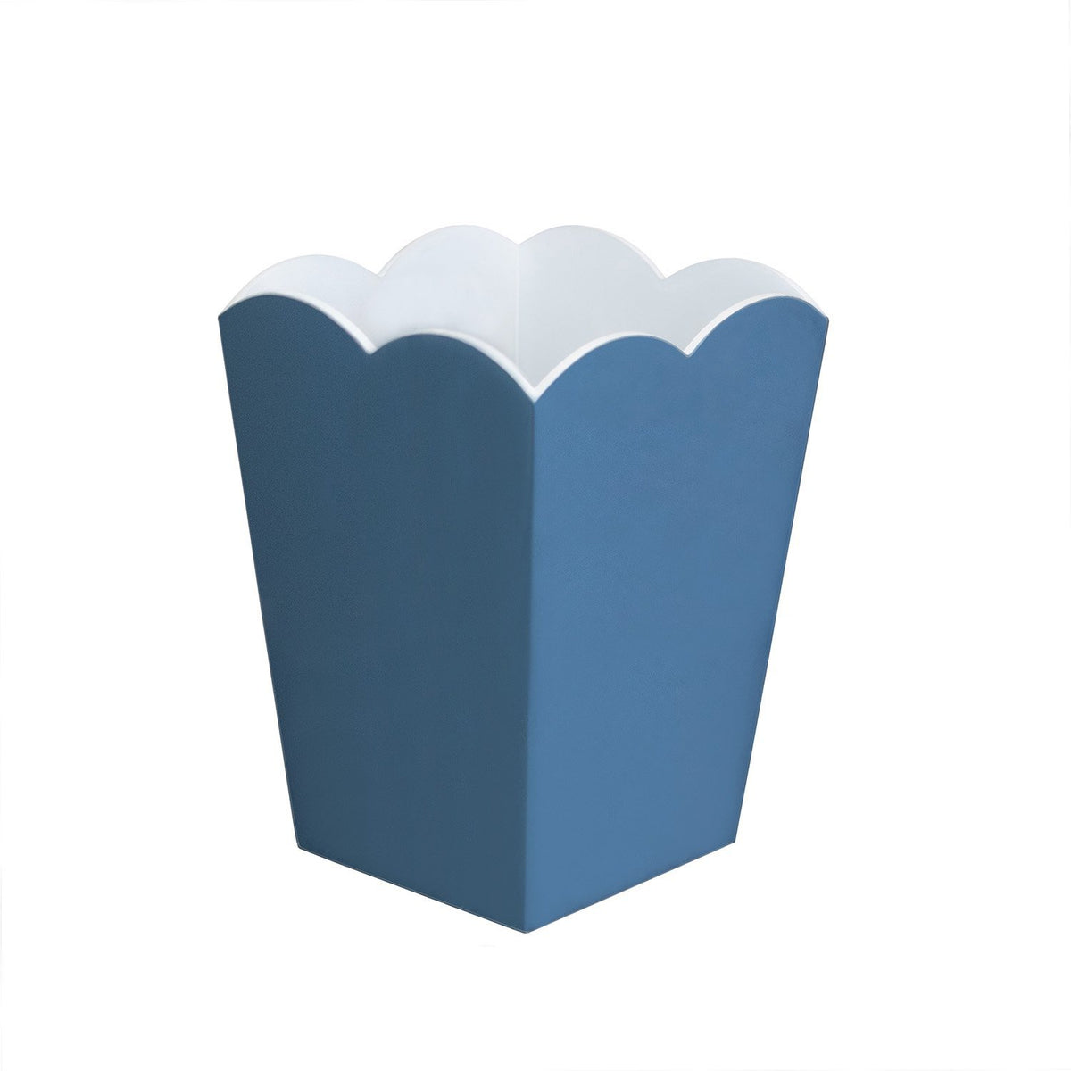 Scalloped Lacquer Bin – Denim &