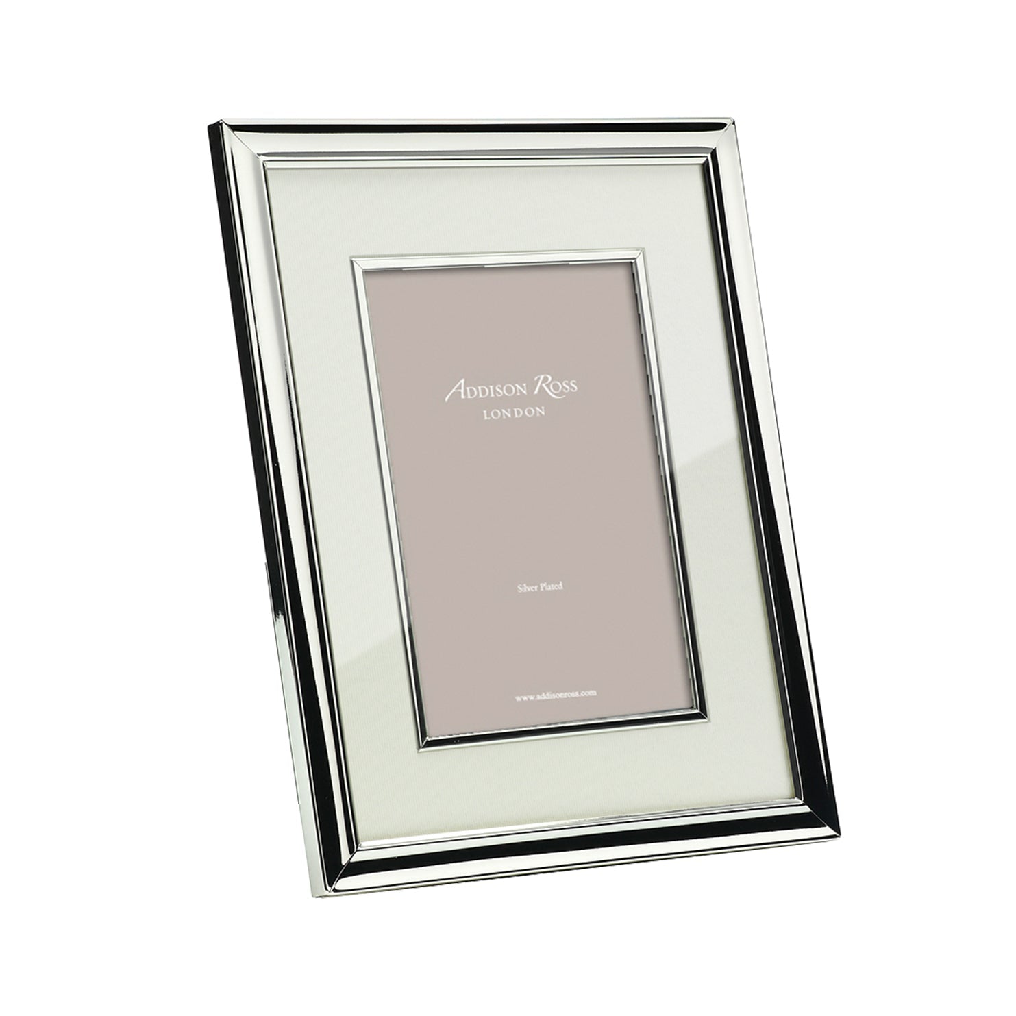 Silver Photo Frame with Cream Mount & Bezel - Addison Ross Ltd UK