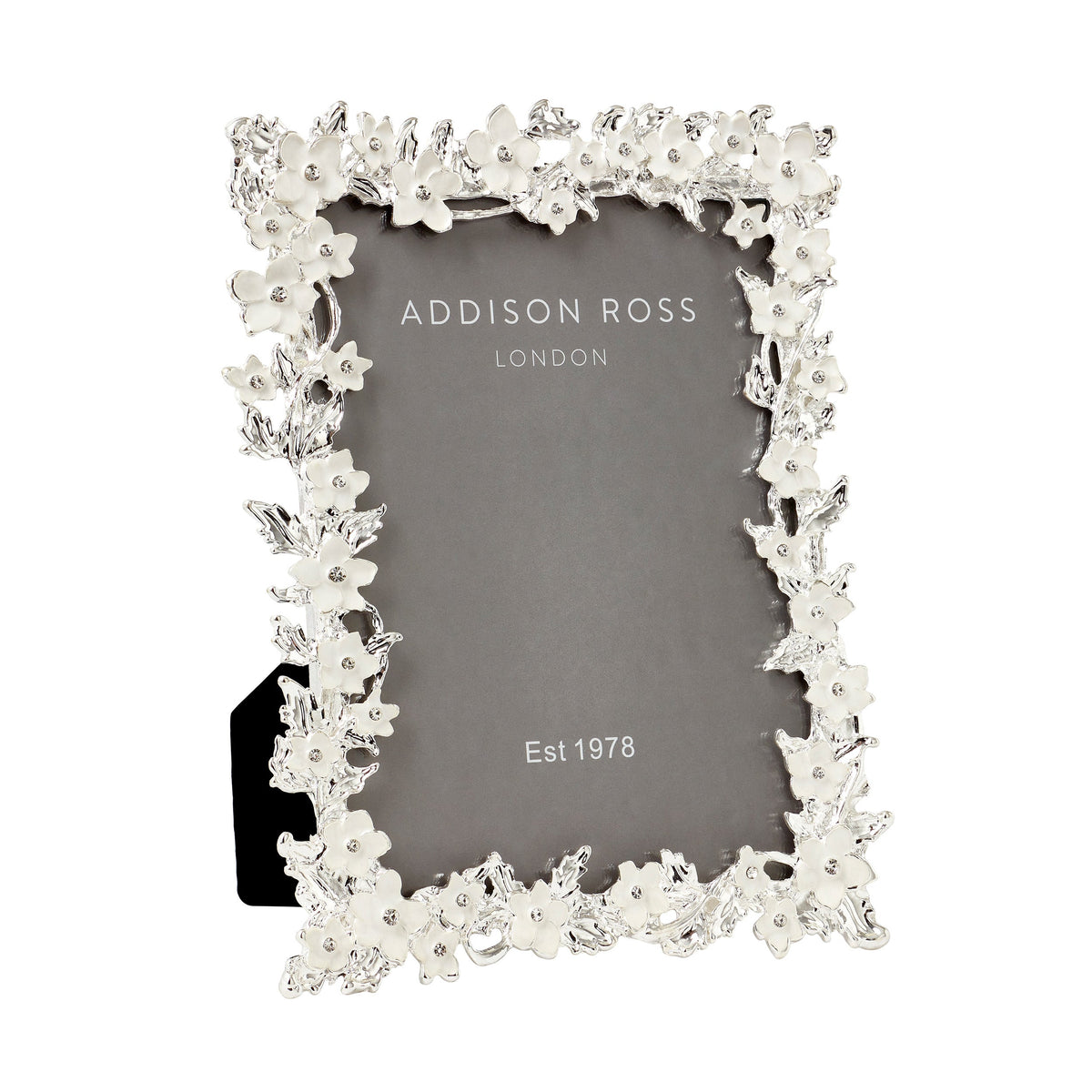 Silver & Flower Frame