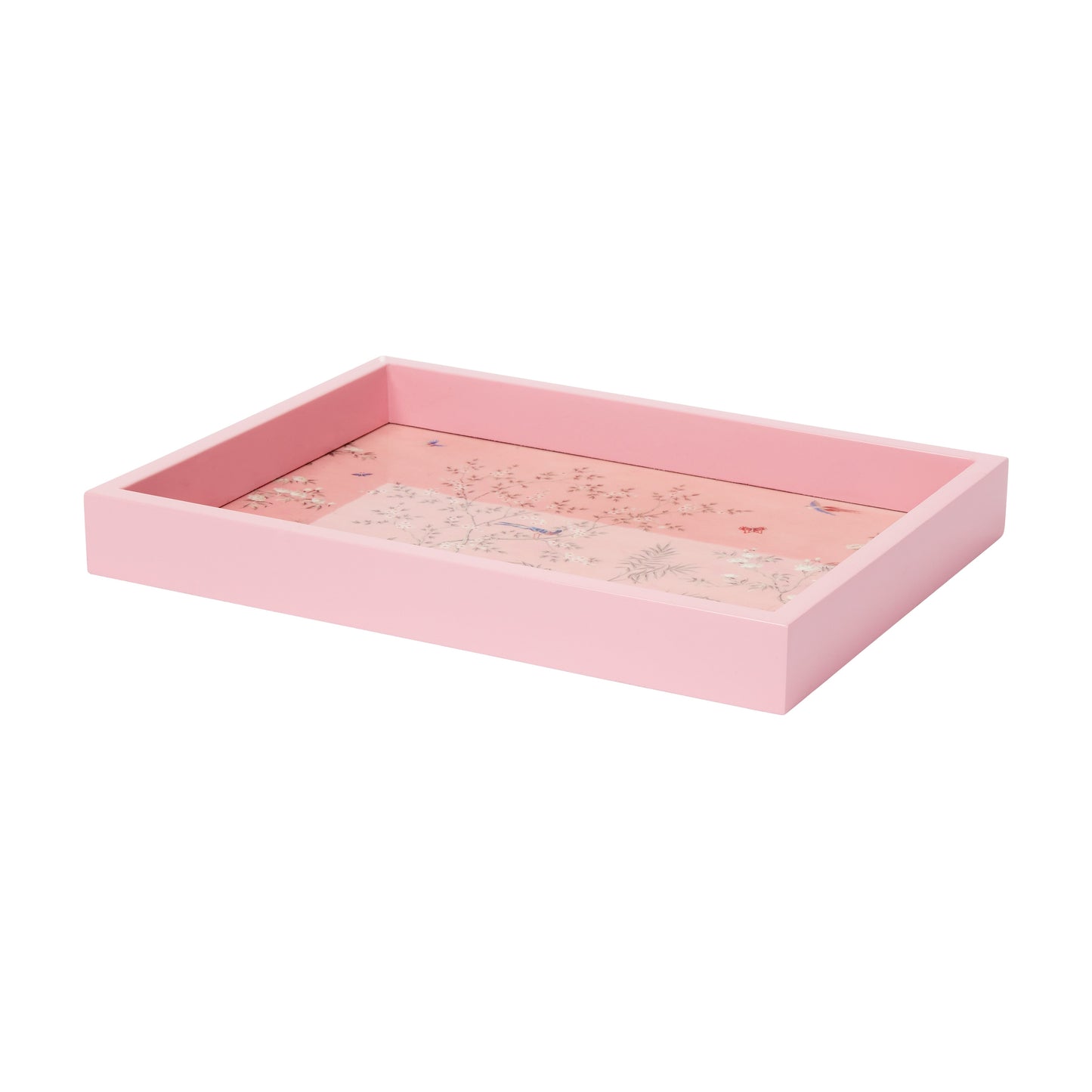 Pink Small Chinoiserie Tray - Addison Ross Ltd UK