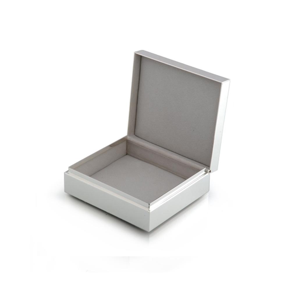 Taupe Enamel & Silver Box - Addison Ross Ltd UK