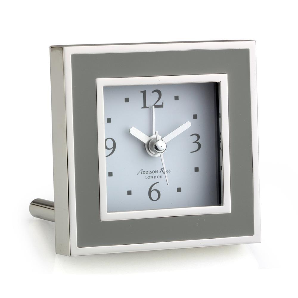 Enamel Square Silent Alarm Clock