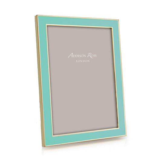 Turquoise Blue Enamel & Gold Frame - Addison Ross Ltd UK