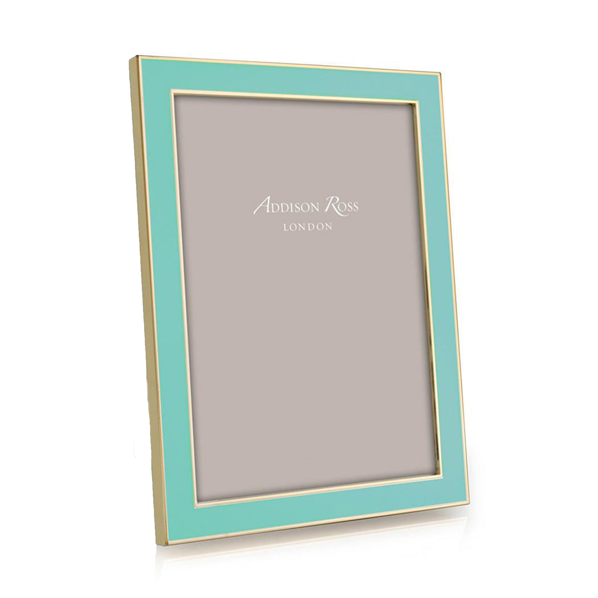 Turquoise Enamel & Gold Frame
