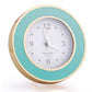 Turquoise Blue & Gold Alarm Clock - Addison Ross Ltd UK