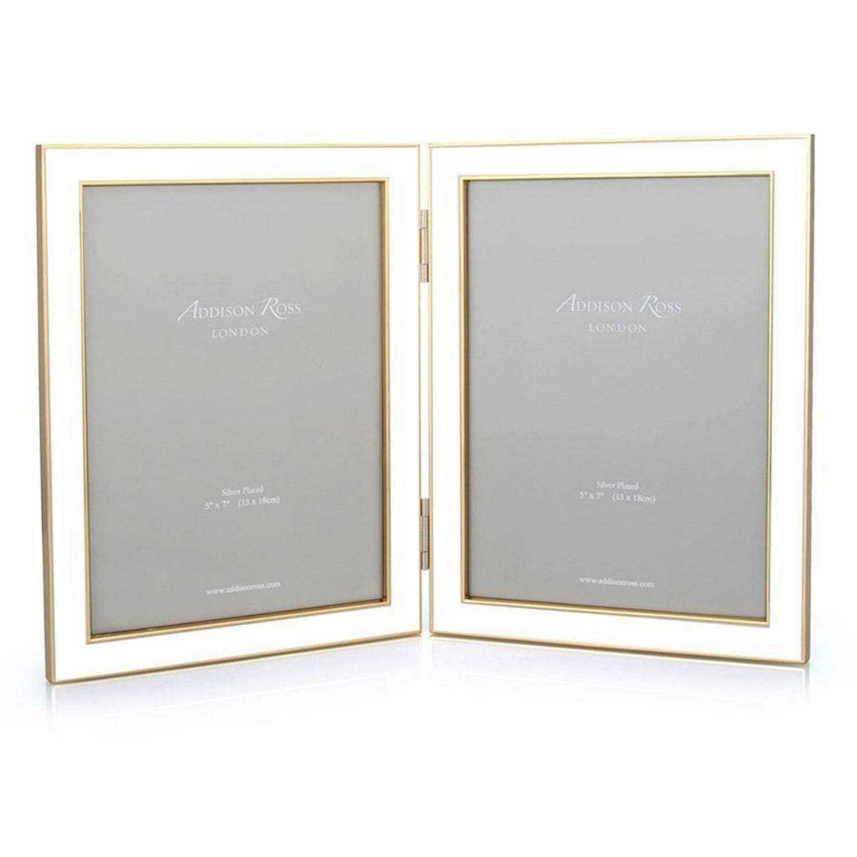 Enamel & Gold Double Frame
