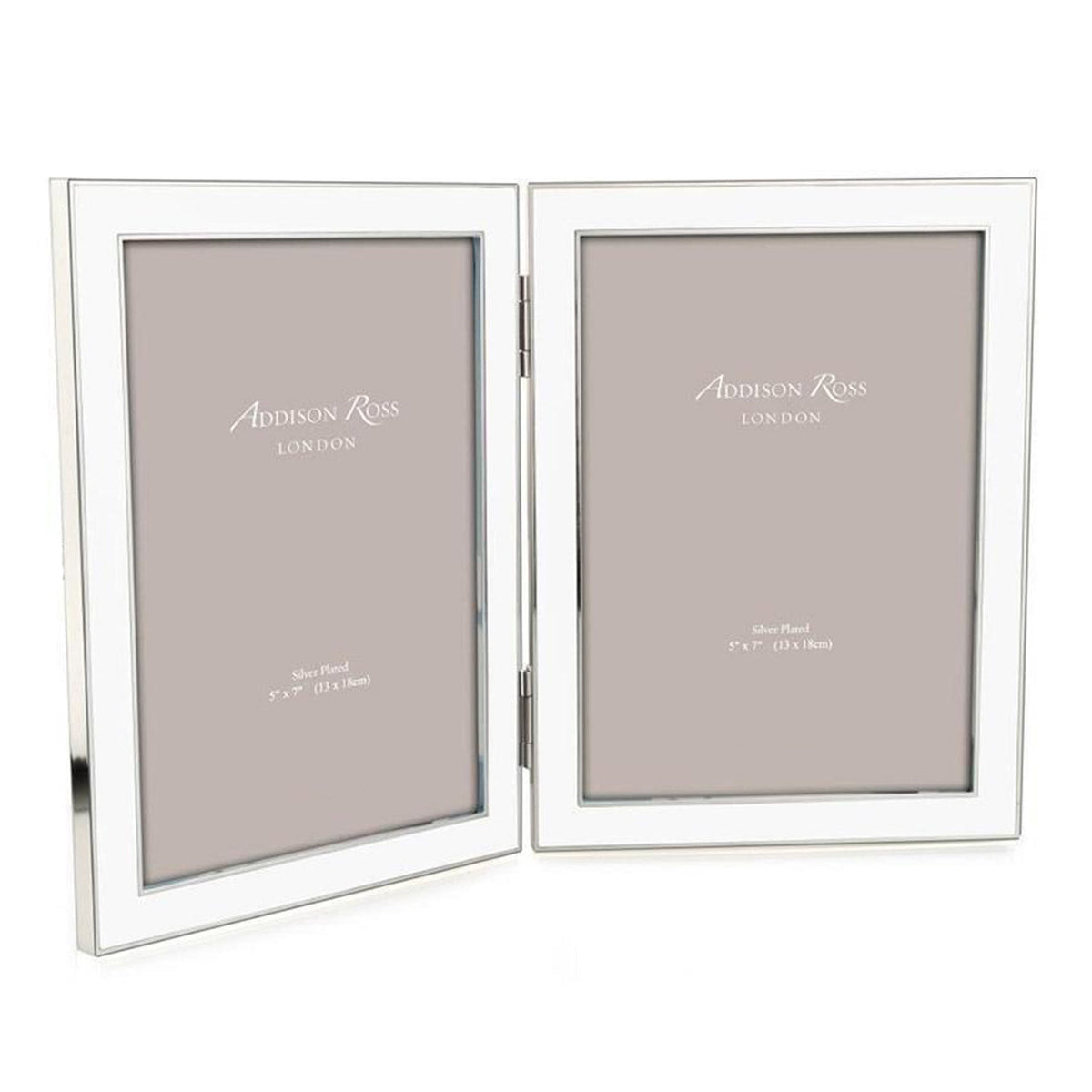 Enamel & Silver Double Frame
