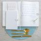 White & Gold A4 Notebook - Addison Ross Ltd UK