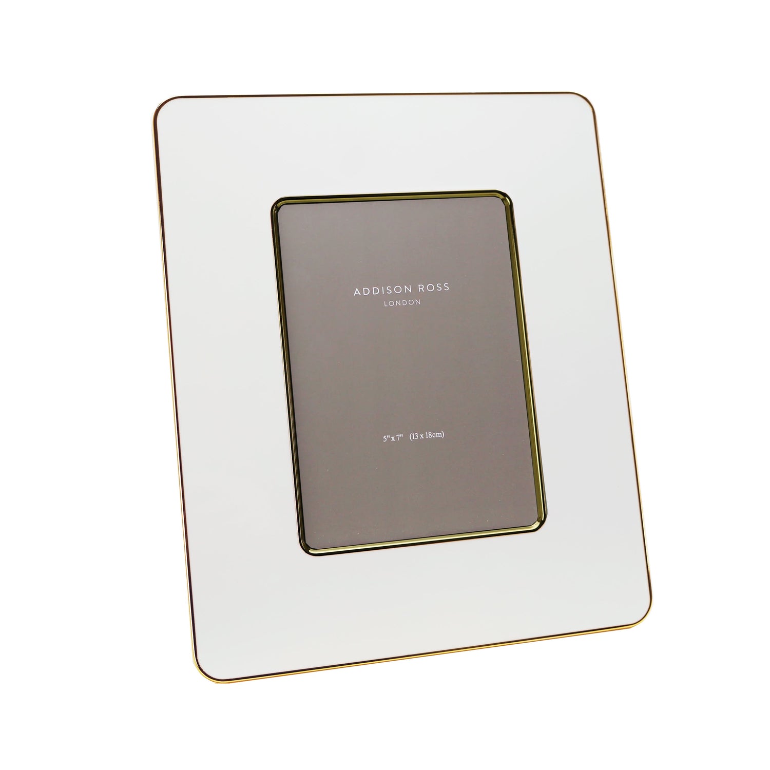 White & Gold Enamel Studio Photo Frame - Addison Ross Ltd UK