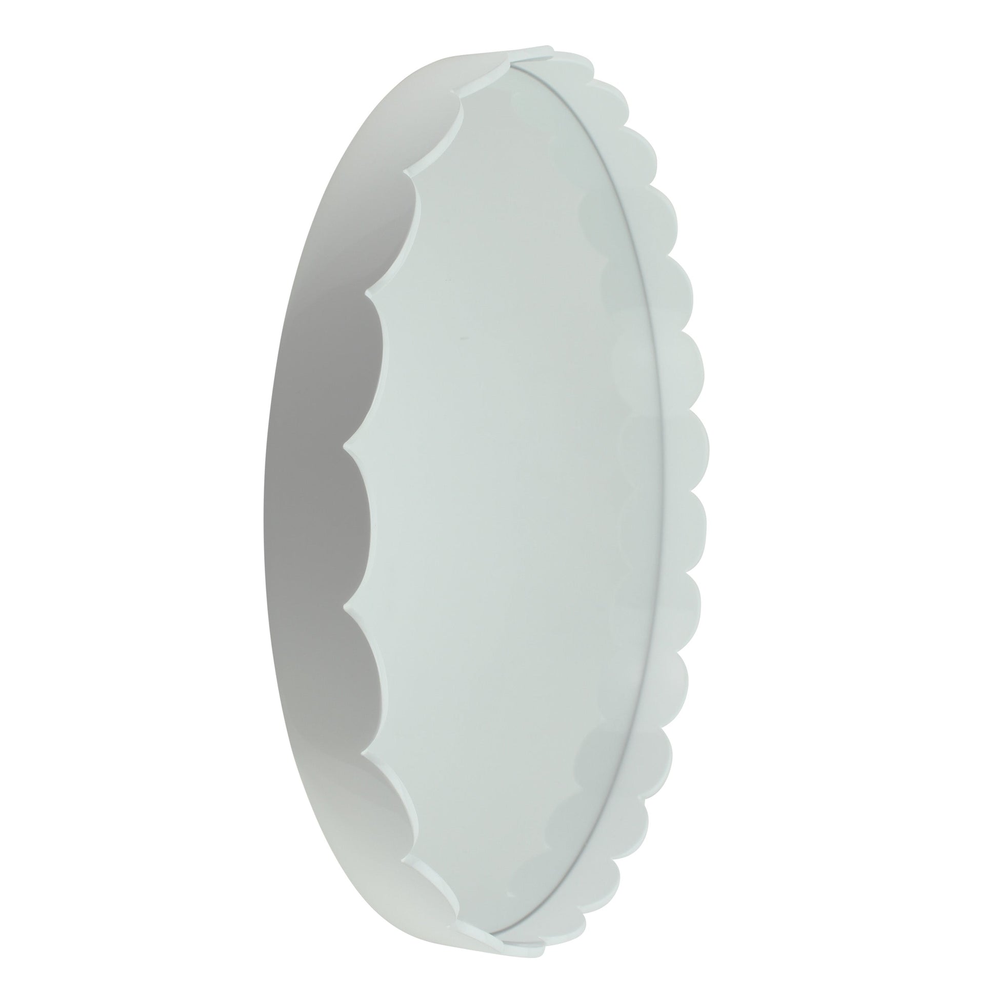 White Large Scallop Round Mirror - Addison Ross Ltd UK