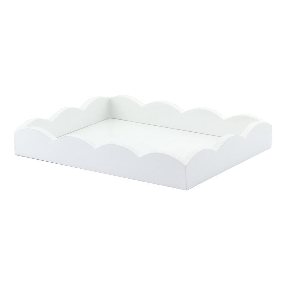 Small Lacquered Scalloped Tray